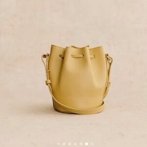 NWT Sezane FARROW MICRO BAG in Smooth Buttercup